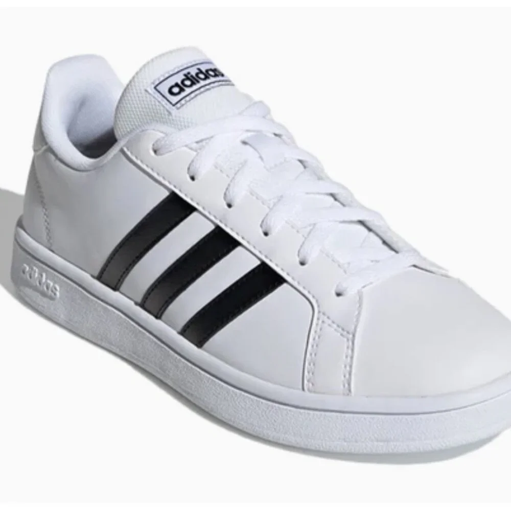 SOLD | Adidas - Grand Court Shoes - White and Black Sneakers - 9 - Picture 1 of 7